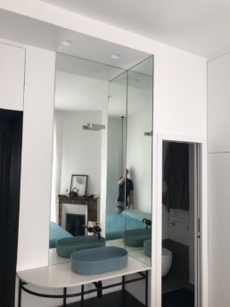 miroir d'angle sur-mesure